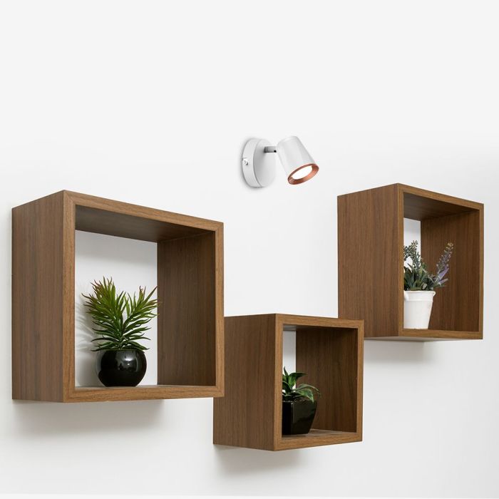 Aplique LED V-TAC - Cabezal Simple - IP20 - Blanco - 5W - 540 Lumens - 3000K-extra-2.webp