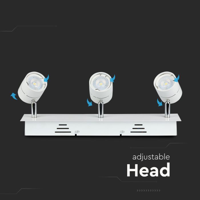 Riel de luz LED - Cabezal triple - GU10 - IP20 - Blanco-extra-4.webp