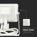 Proyector LED giratorio V-TAC - Samsung - Sensor PIR - Impermeable IP65 - Blanco - 20W - 1600 Lúmenes - 3000K-extra-7.webp