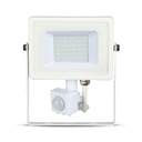 Proyector LED giratorio V-TAC - Samsung - Sensor PIR - Impermeable IP65 - Blanco - 30W - 2400 Lúmenes - 6400K-extra-3.webp