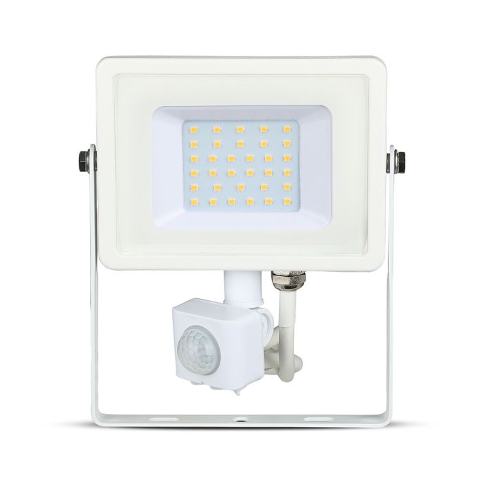 Proyector LED giratorio V-TAC - Samsung - Sensor PIR - Impermeable IP65 - Blanco - 30W - 2400 Lúmenes - 3000K-extra-3.webp