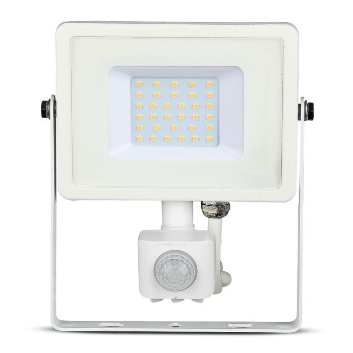 Proyector LED giratorio V-TAC - Samsung - Sensor PIR - Impermeable IP65 - Blanco - 30W - 2400 Lúmenes - 3000K-extra-4.webp