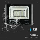 Proyector con panel solar V-TAC - Impermeable IP65 - Negro - 20W - 1650 Lumens - 6000K-extra-5.webp