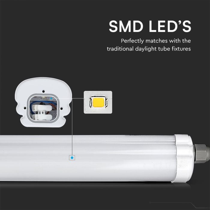 Pantalla estanca LED - Serie G - Samsung - 120lm/w - IP65 - 36W- 4320 Lumens - 6500K - 120CM-extra-3.webp