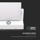 Aplique LED Giratorio V-TAC - Sensor PIR - Impermeable IP65 - Blanco - 17W - 2580 Lumens - 4000K - Pack de 2-extra-5.webp