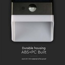 V-TAC Sensor Solar Luz de Pared - IP65 Impermeable - Negro + Blanco - 2W - 200 Lumens - 4000K - Pack de 2-extra-8.webp