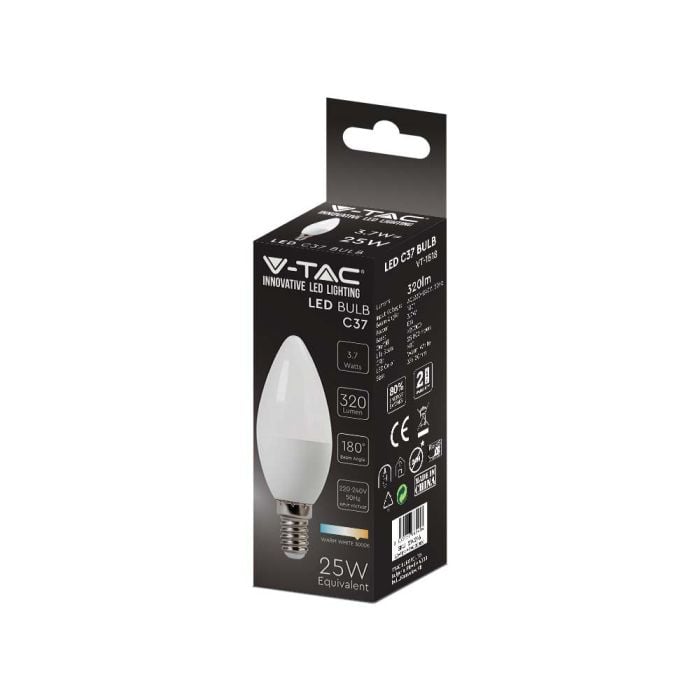 Bombilla LED V-TAC - Golf - Soporte E14 - IP20 - Blanca - 3.7W - 320 Lumens - 4000K-extra-4.webp
