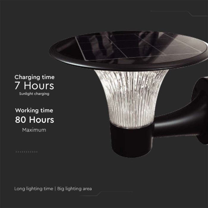 V-TAC Sensor Solar Luz de Pared - IP65 Impermeable - Negro - 15W- 1900 Lumens - 6000K + 4000K-extra-4.webp