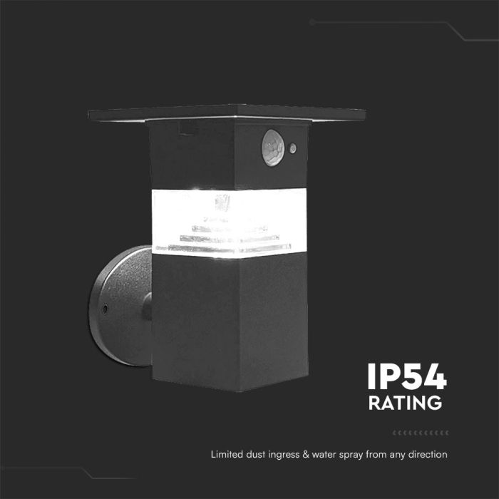 Aplique Solar Sensor V-TAC - IP54 - 3W - 250 Lumens - 3000K-extra-7.webp