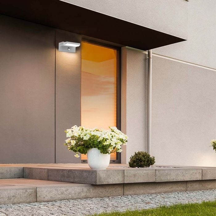 Aplique LED Giratorio V-TAC - Sensor PIR - Impermeable IP65 - Blanco - 17W - 2580 Lumens - 4000K-extra-2.webp