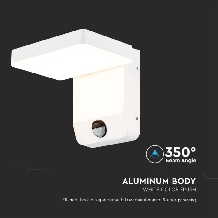 Aplique LED Giratorio V-TAC - Sensor PIR - Impermeable IP65 - Blanco - 17W - 2520 Lumens - 3000K-extra-6.webp