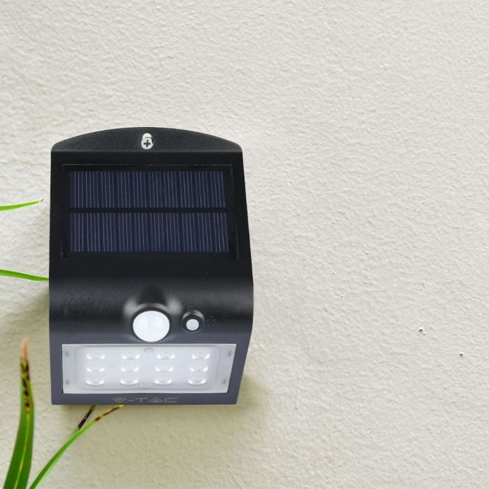 Aplique Solar V-TAC - IP65 Impermeable - Negro - 1.5W - 220 Lumens - 4000K-extra-2.webp