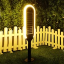 V-TAC Solar Bollard Light - IP65 Impermeable - Blanco + Negro - 5W- 400 Lumens - 4000K-extra-1.webp