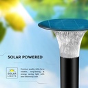 Luz de Pilar con Sensor Solar - IP65 Impermeable - Negro - 15W- 2200 Lumens - 6000K + 4000K-extra-9.webp