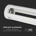 V-TAC LED Lámpara Bolardo Exterior- IP65 Impermeable - Blanco - 10W - 1000 lúmenes - 4000K - 80CM-extra-6.webp