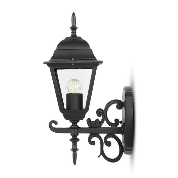 V-TAC Aplique Exterior - Up - Soporte E27 - IP44 - Negro Mate-extra-4.webp