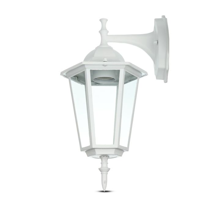 V-TAC Aplique Exterior - Abajo - Soporte E27 - IP44 - Blanco Mate-extra-3.webp