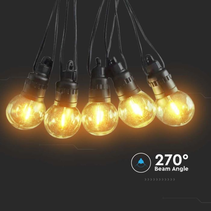 V-TAC Guirnalda solar - IP44 - 0.5W- 300 Lumens - 3000K - 12m-extra-5.webp