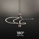 V-TAC Lámpara de techo de diseño - IP20 - Oro + Negro - 30W - 3350 Lumens - 3000K-extra-4.webp