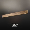 V-TAC Lámpara de techo de diseño - IP20 - Madera - 10W - 1250 Lumens - 3000K-extra-4.webp