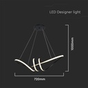 V-TAC Lámpara de techo de diseño - IP20 - Negra - 24W - 3240 Lumens - 3000K-extra-3.webp