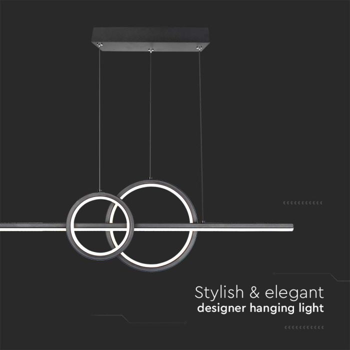 V-TAC Lámpara de techo de diseño - IP20 - Negra - 15W - 1500 Lumens - 4000K-extra-5.webp