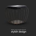 V-TAC Luz Solar de Diseño para Jardín - IP44 - Gris - 120 Lumens - 6000K + 3000K-extra-3.webp