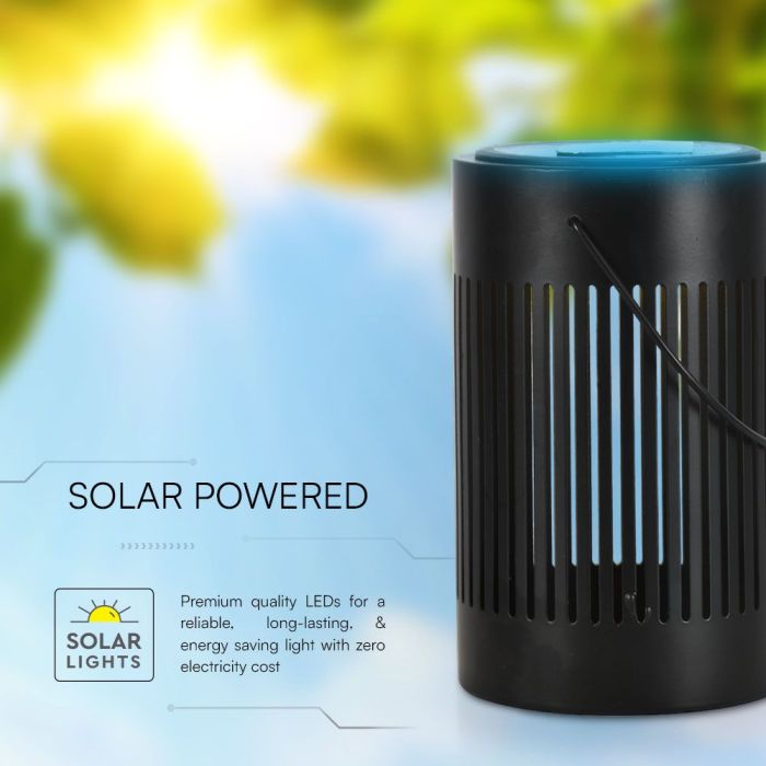 V-TAC Luz Solar de Diseño para Jardín - IP20 - Negra - 0.5W- 21 Lumens - 3000K-extra-4.webp
