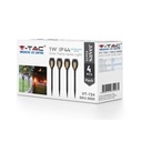 V-TAC Pincho de jardín solar llama - IP44 - Negro - 1W - 2200K - Pack de 4-extra-7.webp