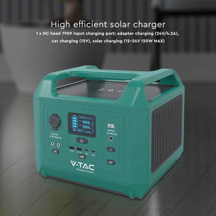 V-TAC Batería Portátil - Verde - 600W-extra-8.webp