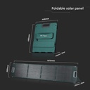 V-TAC Paneles Solares Plegables - IP67 Impermeable - 160W-extra-2.webp