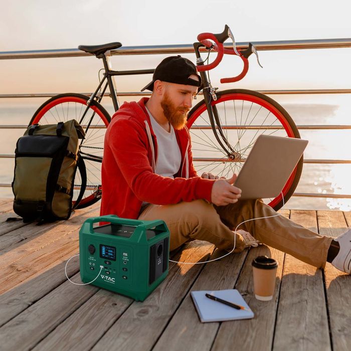 V-TAC Batería Portátil - Verde - 300W-extra-1.webp