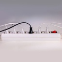 V-TAC Adaptadores y Tomas - 6 Vías - Interruptor Extensión Toma - IP20 - Blanco - 1.5m Cable-extra-2.webp