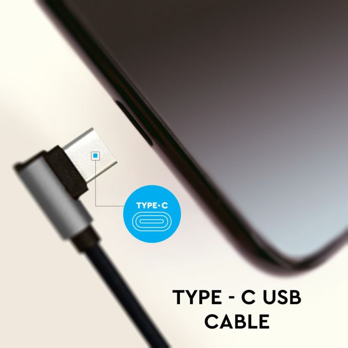 V-TAC Cable USB - Tipo C - Diamond Series - Negro - 1M-extra-5.webp