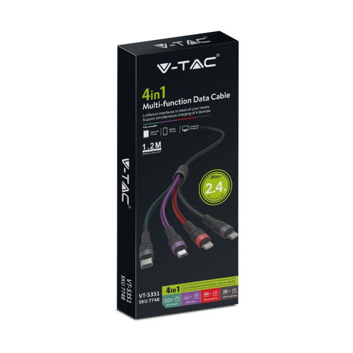 V-TAC Cable USB - Multifunción - 4IN1-extra-5.webp