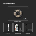 V-TAC Tira de luz LED Kits - 5m - IP65 Impermeable - RGB + 3IN1-extra-14.webp