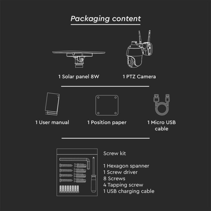 Cámara solar inteligente - IP65 - Blanca - WiFi - PTZ-extra-12.webp