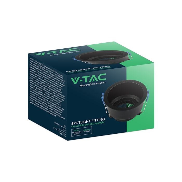 Foco LED V-TAC - Empotrable - GU10 - IP20 - Negro-extra-6.webp