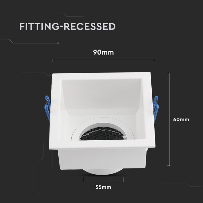 Foco LED V-TAC - Empotrable - GU10 - IP20 - Blanco-extra-3.webp