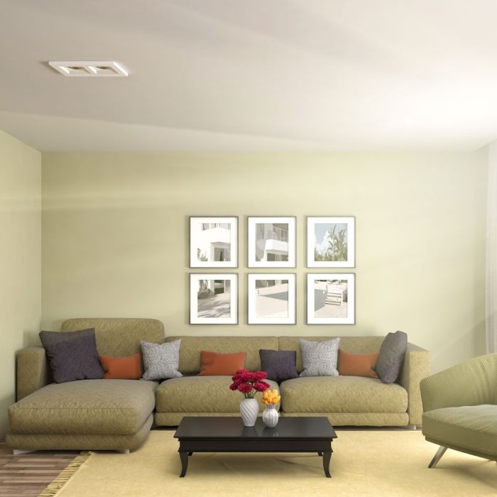 V-TAC LED Aro cuadrado - Empotrable - GU10 - IP20 - Blanco-extra-1.webp