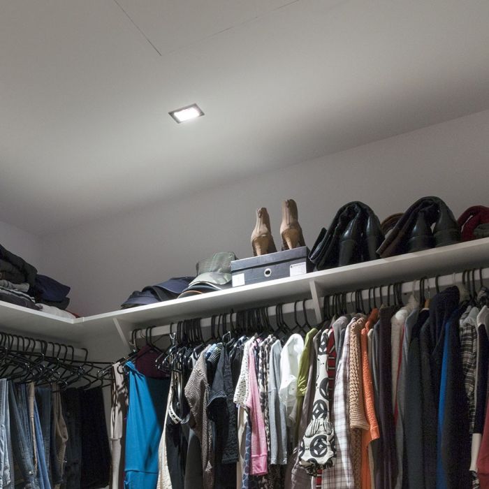 V-TAC LED Aro cuadrado - Empotrable - GU10 - IP20 - Níquel satinado-extra-1.webp