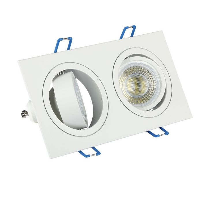 V-TAC LED Aro cuadrado - Empotrable - GU10 - IP20 - Blanco-extra-7.webp