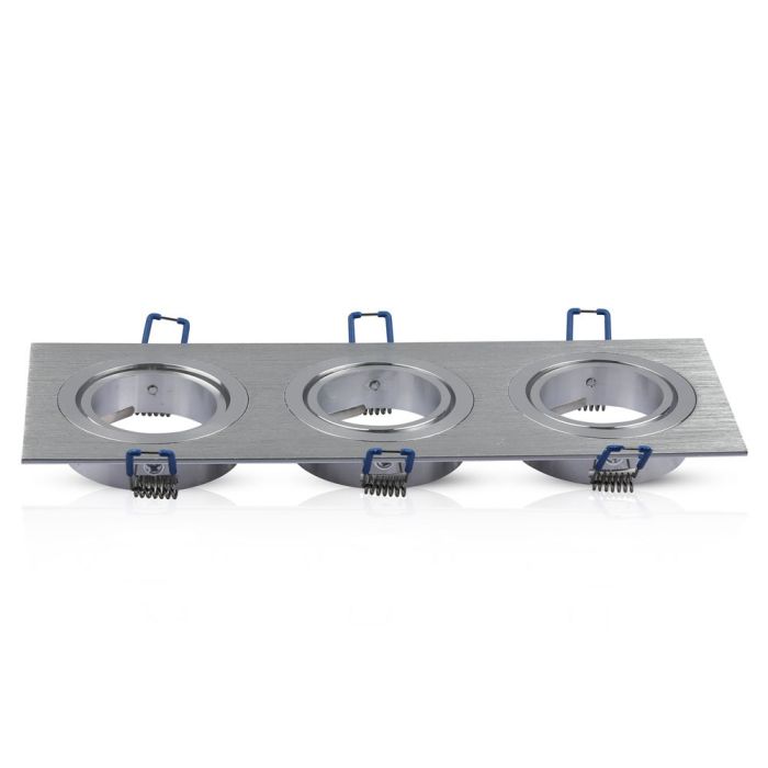 V-TAC LED Aro cuadrado - Empotrable - GU10 - IP20 - Aluminio Cepillado-extra-6.webp