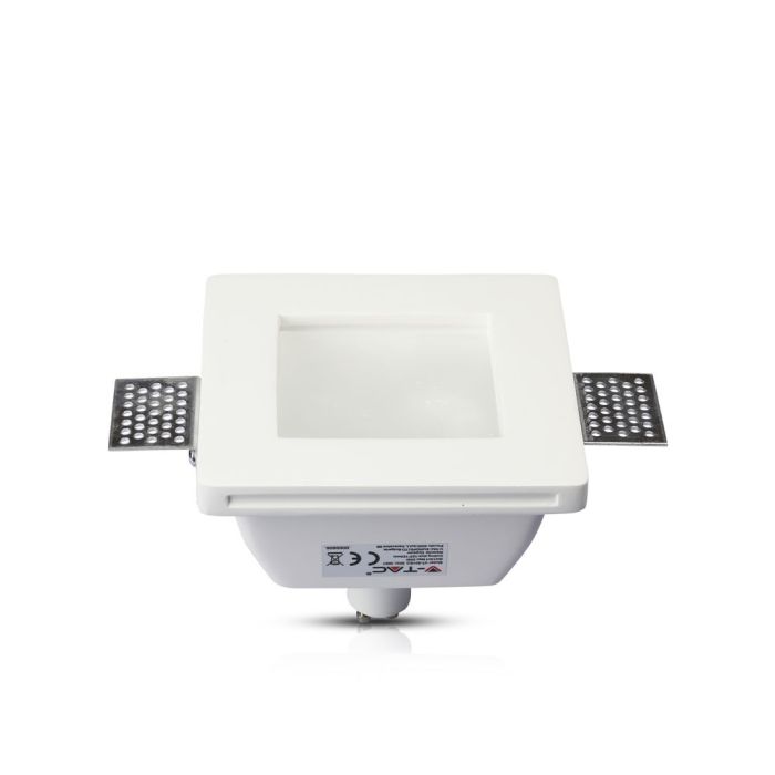 V-TAC LED Aro cuadrado - Empotrable - GU10 Frost Glass - IP20 - Blanco-extra-6.webp