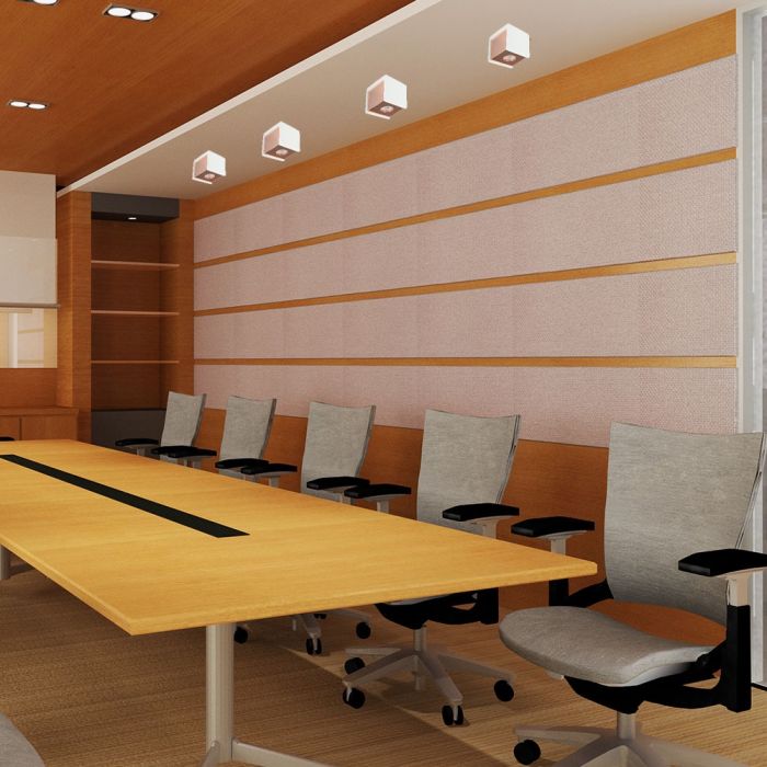 V-TAC LED Aro de yeso cuadrado- Accesorios de Superficie - GU10 - IP20 - Blanco + Oro Rosa Mate-extra-1.webp