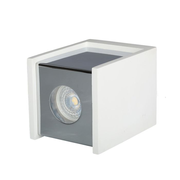V-TAC LED Aro de yeso cuadrado - Accesorios de Superficie - GU10 - IP20 - Blanco + Cromo-extra-11.webp