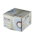 V-TAC LED Aro de yeso cuadrado - Empotrable - GU10 - IP20 - Blanco + Oro rosa mate-extra-8.webp