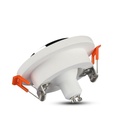 V-TAC LED Aro de yeso redondo - Empotrable - GU10 - IP20 - Blanco + Cromo-extra-6.webp