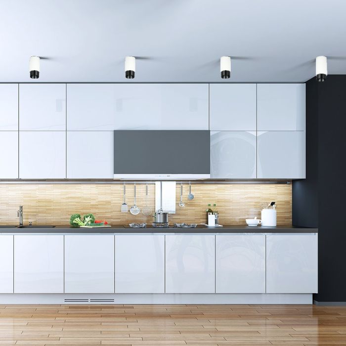 V-TAC Aro de yeso LED - Accesorios de superficie - GU10 - IP20 - Blanco + Gun Black-extra-1.webp