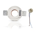 V-TAC LED Aro de yeso redondo - Empotrable - GU10 - IP20 - Blanco + Oro rosa mate-extra-7.webp